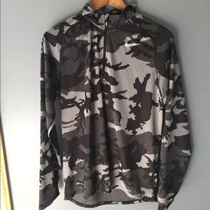 Grey Camouflage Men’s Nike Dri-Fit Pullover